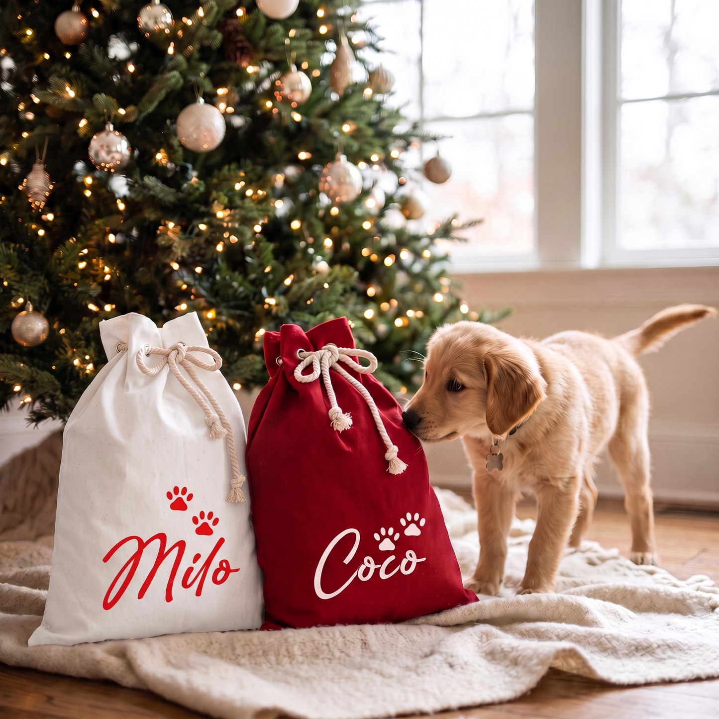 DOG CHRISTMAS SACK