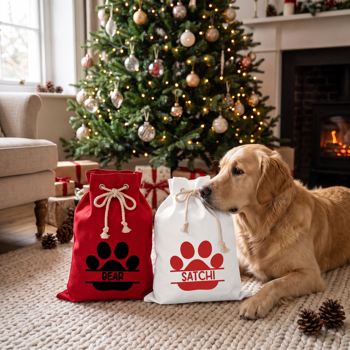DOG CHRISTMAS SACK