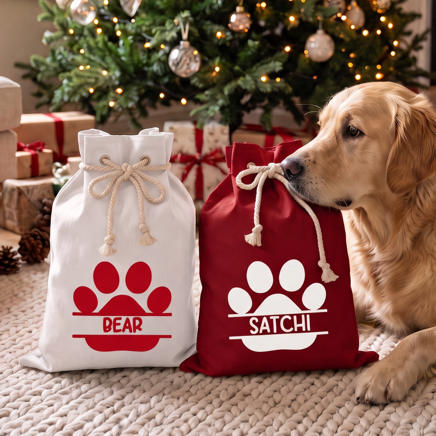 DOG CHRISTMAS SACK