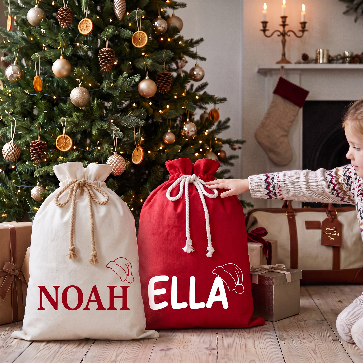 SANTA HAT SACK