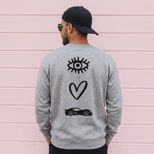 I LOVE 🚗 SWEATSHIRT
