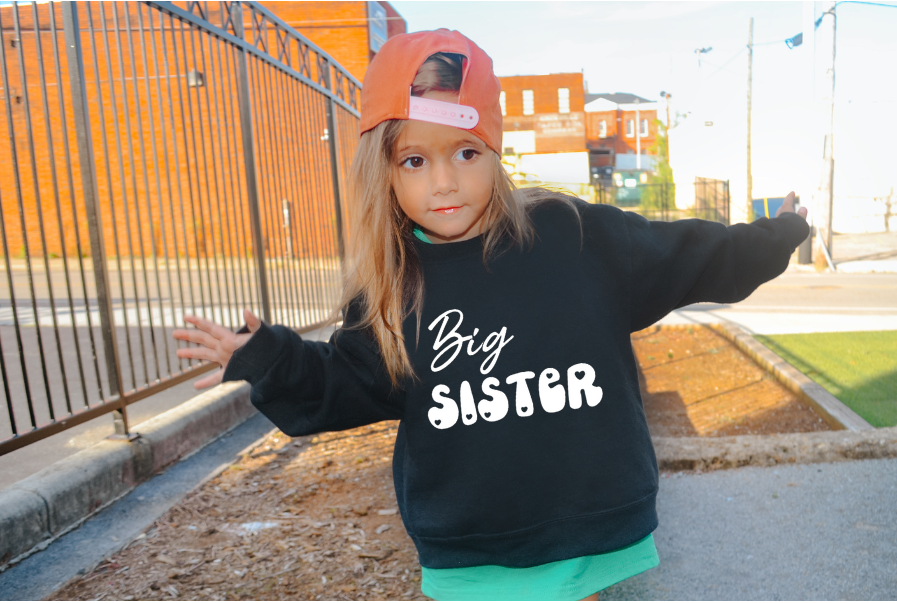 BIG SIBLING HEART SWEATSHIRT
