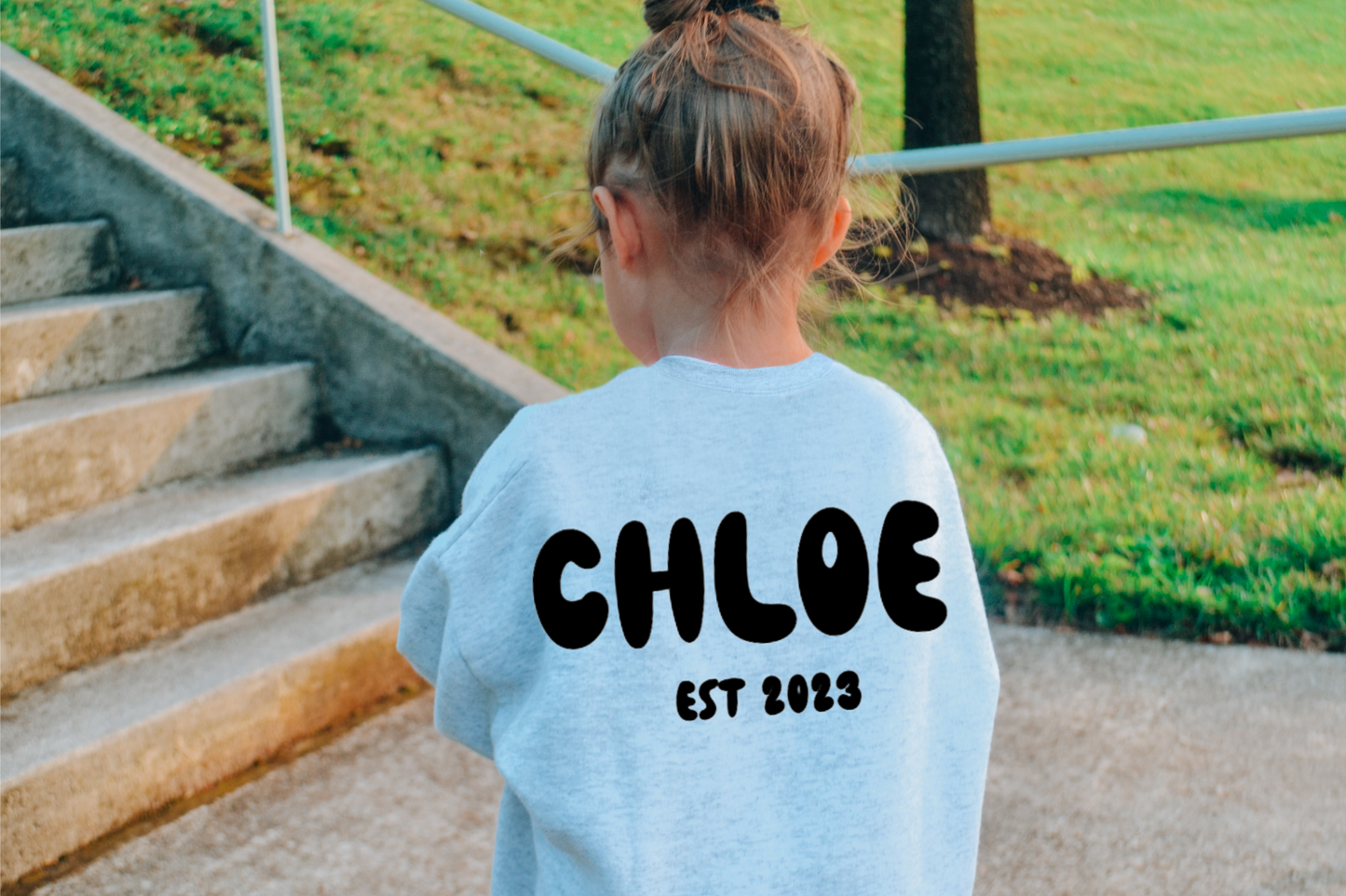 BUBBLE NAME & EST SWEATSHIRT
