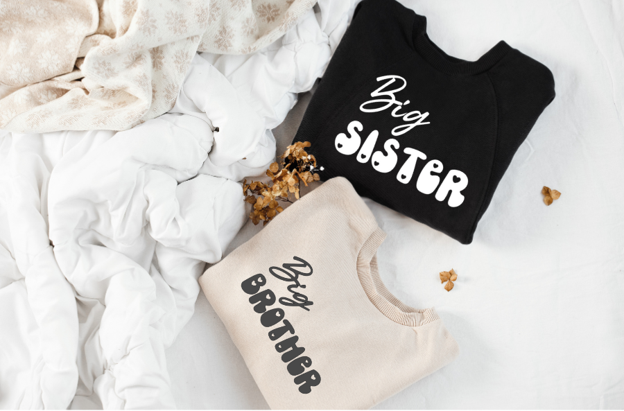 BIG SIBLING HEART SWEATSHIRT