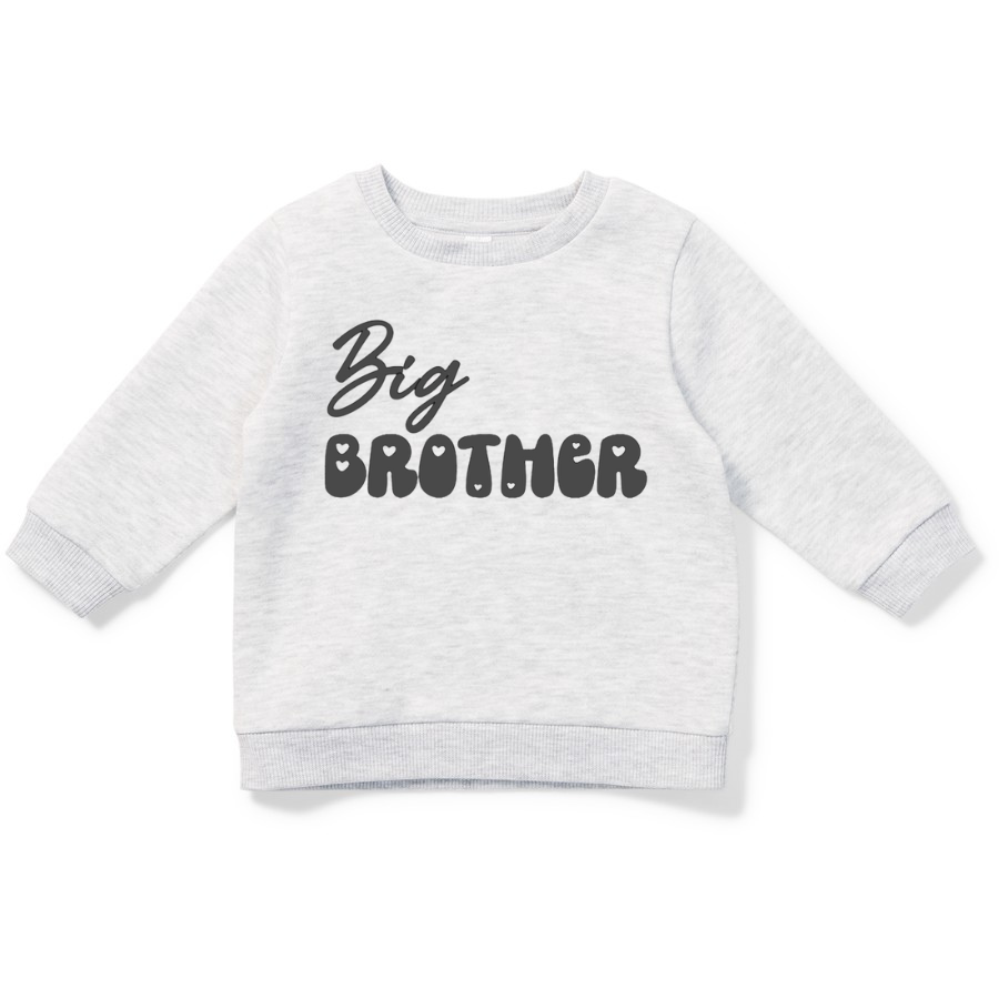 BIG SIBLING HEART SWEATSHIRT