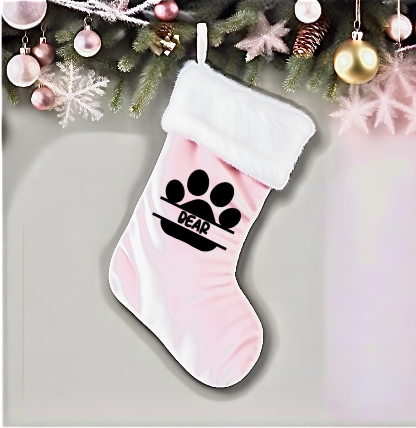 DOG LUXE SANTA STOCKING
