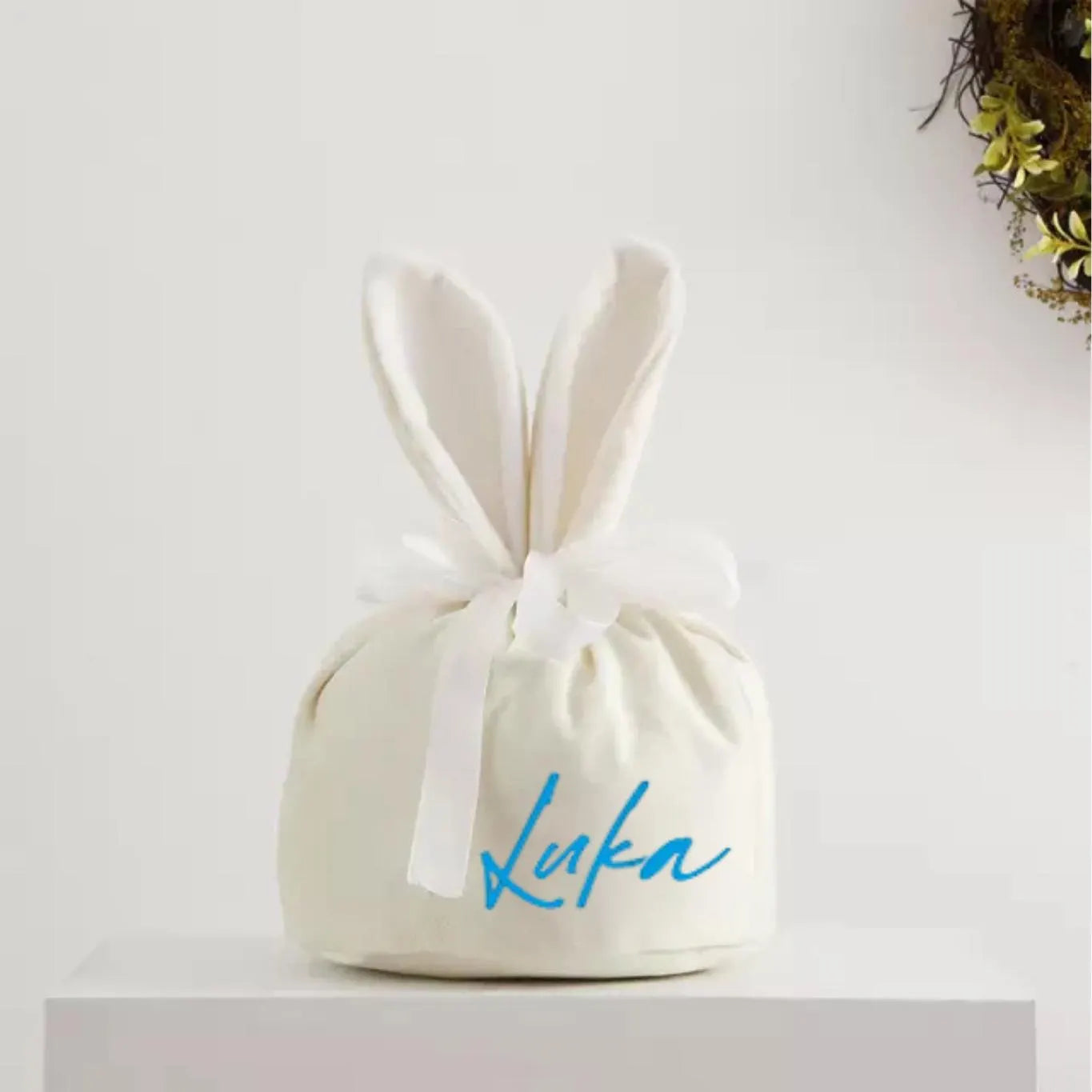 VELVET BUNNY BAG - OFF WHITE