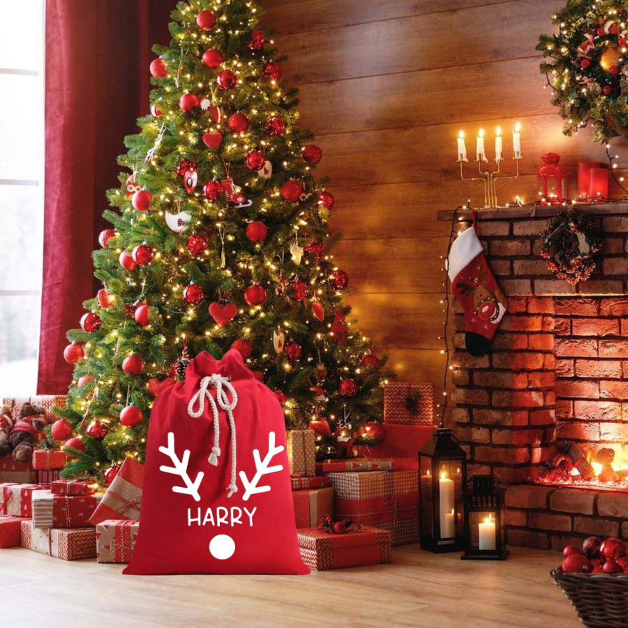 REINDEER SANTA SACK