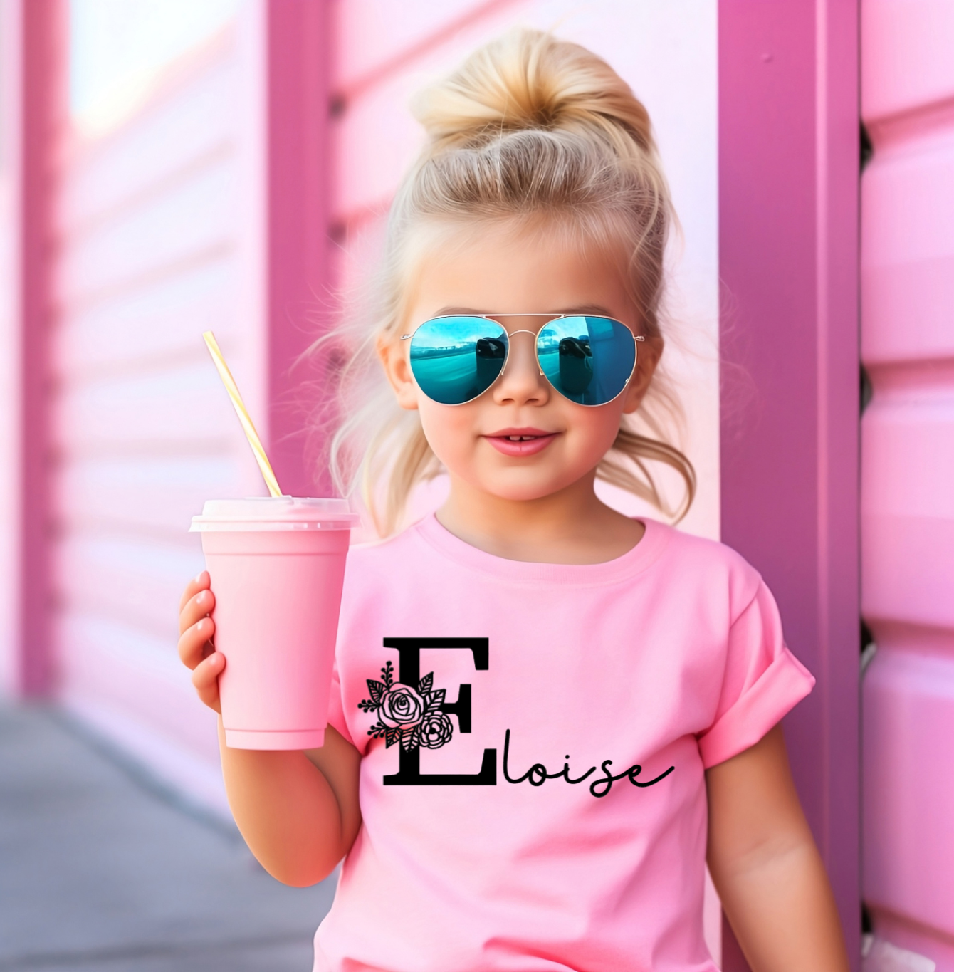 FLORIAL INITIAL TEE