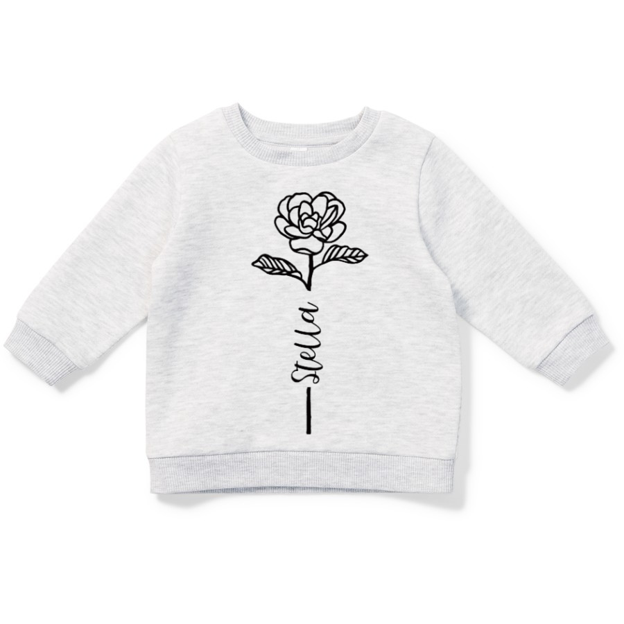 FLOWER STEM NAME SWEATSHIRT