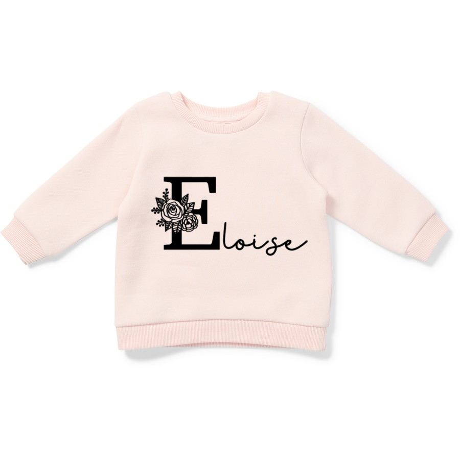 FLORIAL INITIAL SWEATSHIRT