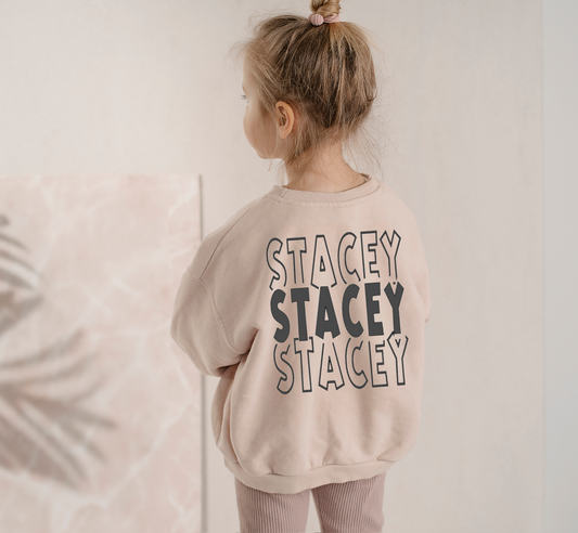 REPEAT NAME SWEATSHIRT
