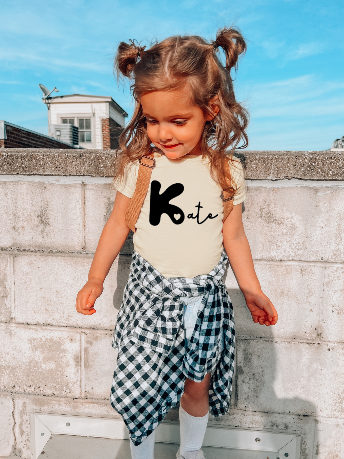 HEART INITIAL TEE