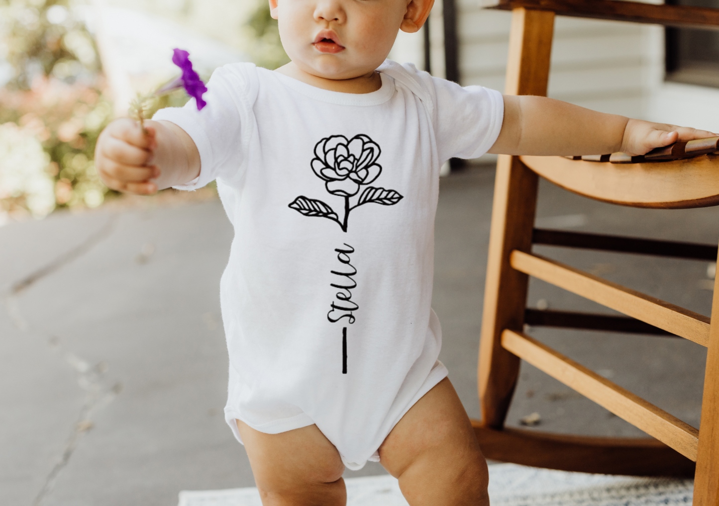 FLOWER STEM NAME BODYSUIT