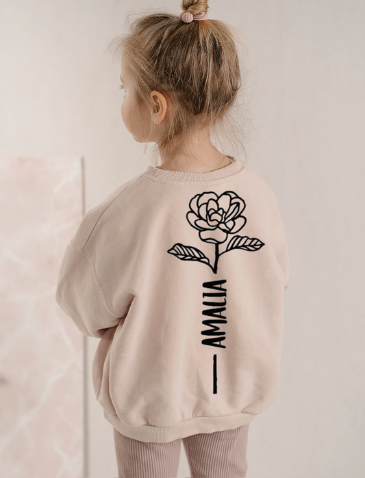 FLOWER STEM NAME SWEATSHIRT