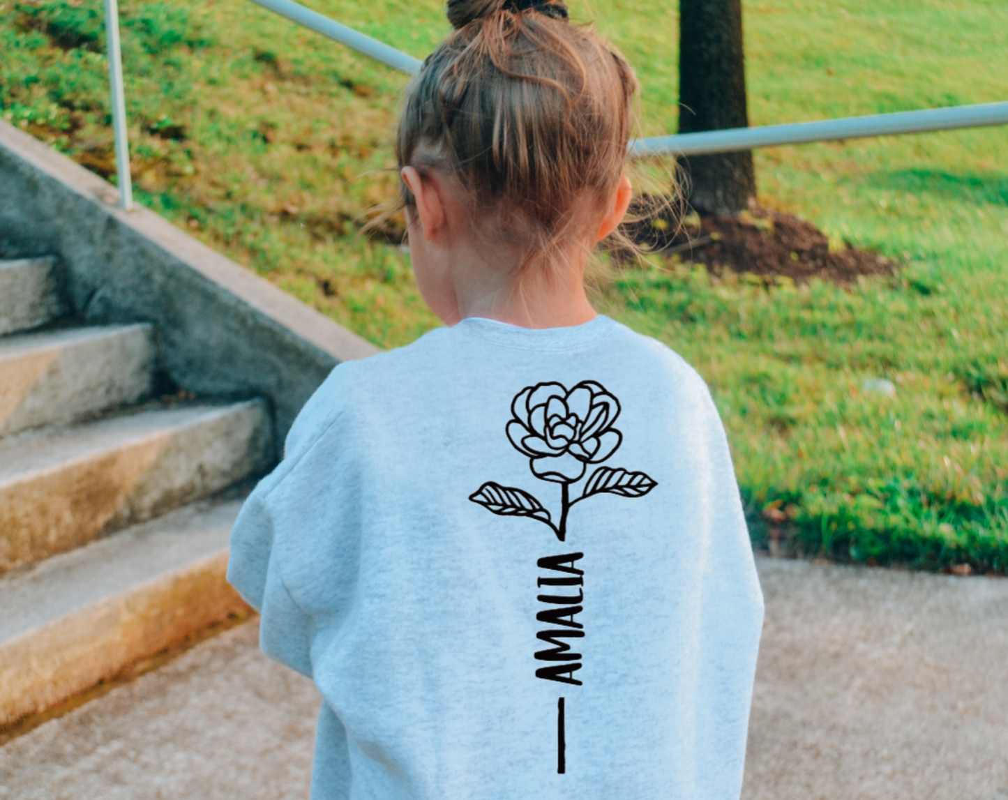 FLOWER STEM NAME SWEATSHIRT