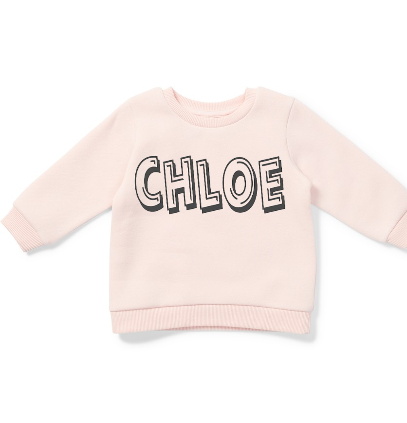 BOLD NAME SWEATSHIRT