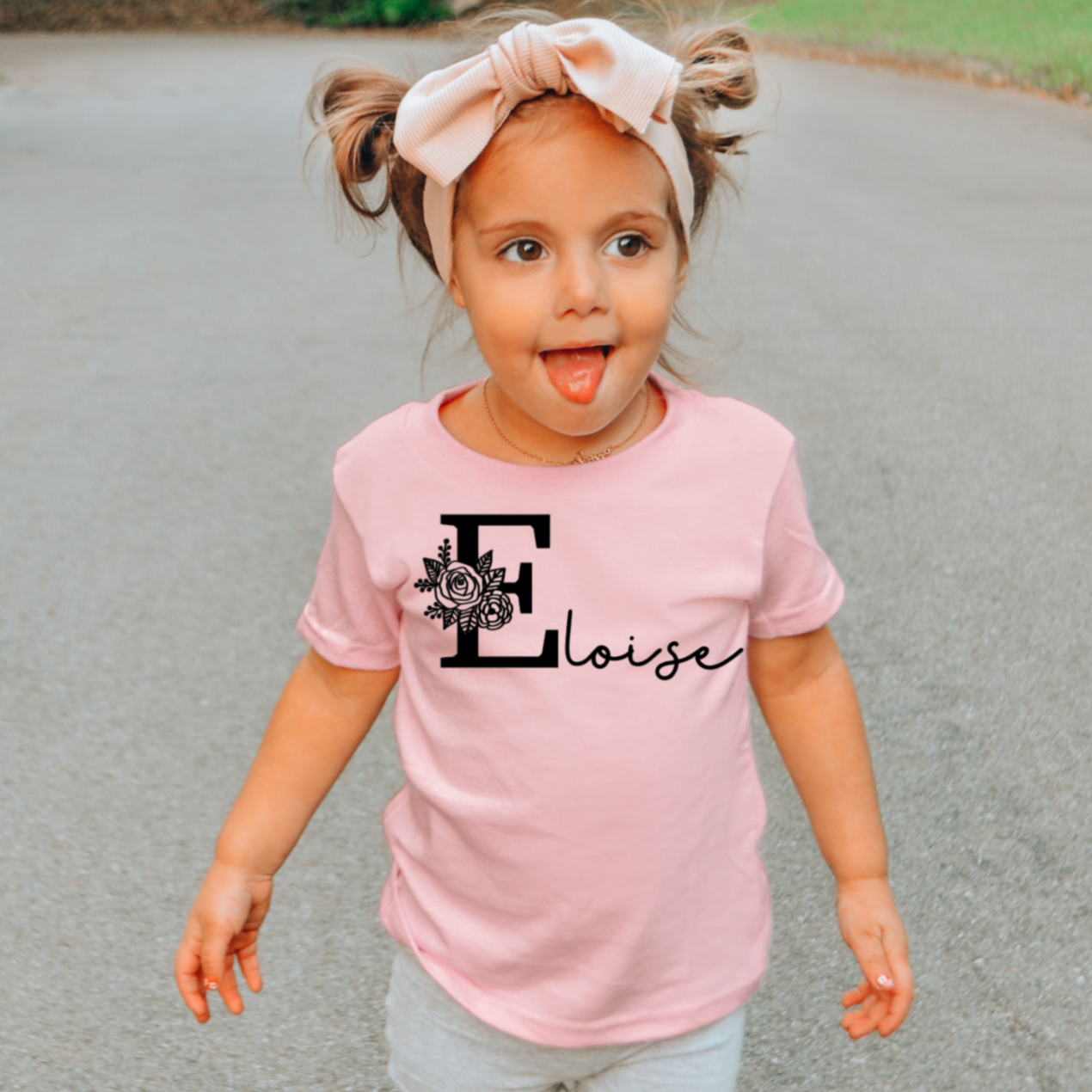 FLORIAL INITIAL TEE