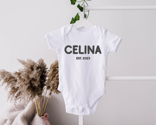 CLASSIC NAME & EST BODYSUIT