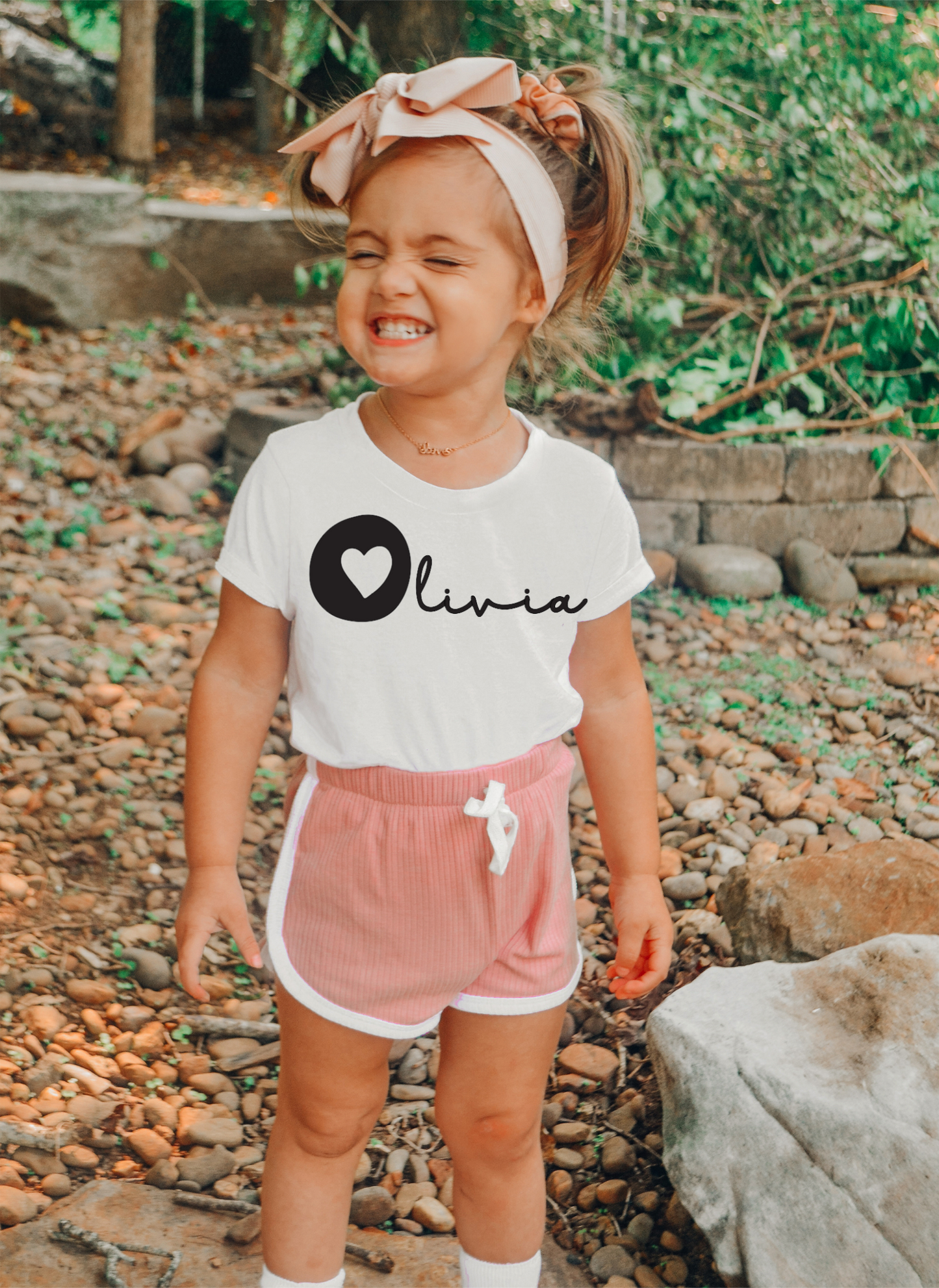 HEART INITIAL TEE